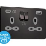 Slimline Screwless 1G Light Switch