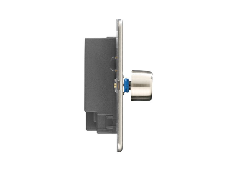 Slimline Screwless 1G 2 way 250W Universal LED Dimmer Switch (Leading Edge)