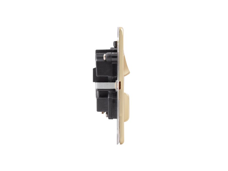 Flat Plate Screwless 13 AMP Socket Outlet with Quad USB Charger (5.1A)