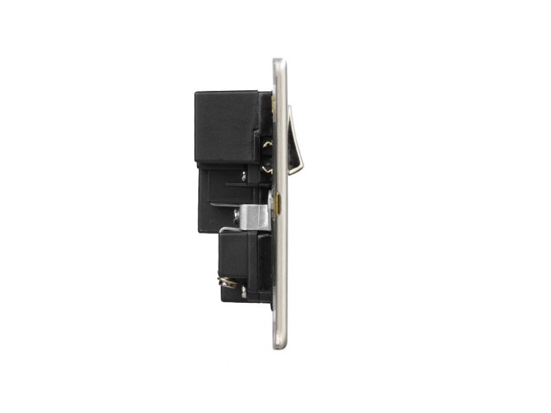 Slimline Screwless 2G Socket with Dual USB Charger (4A)