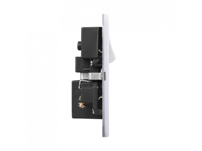 Slimline Screwless 2G Socket with Dual USB Charger (2.4A)