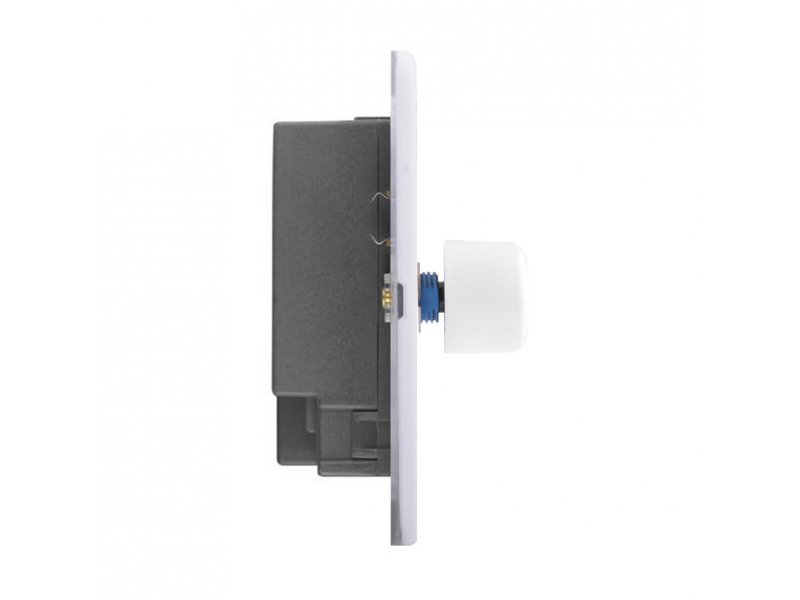 Slimline Screwless 1G 2 way 200W Universal LED Dimmer Switch (Trailing Edge)
