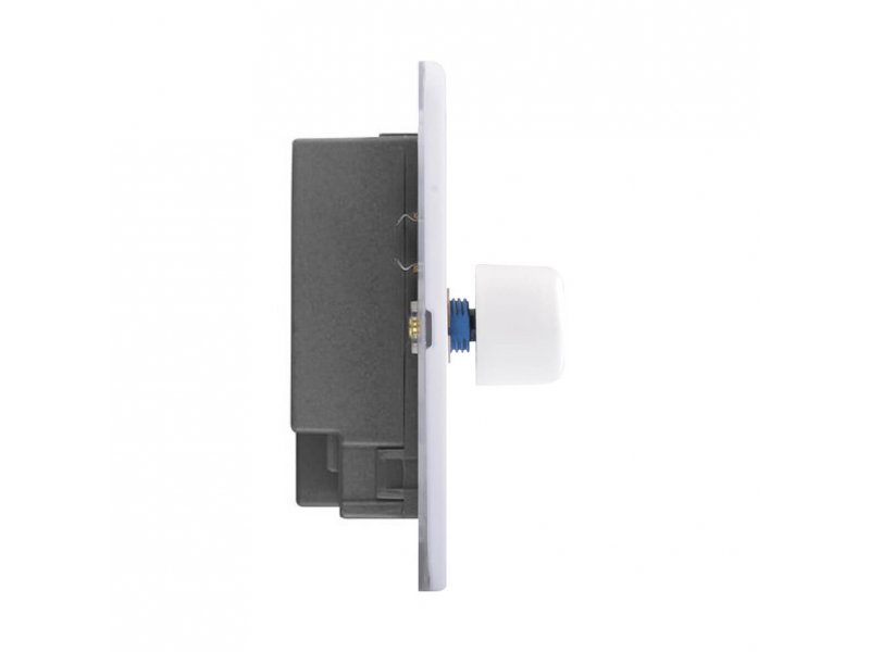 Slimline Screwless 2G 2 way 200W Universal LED Dimmer Switch (Trailing Edge)