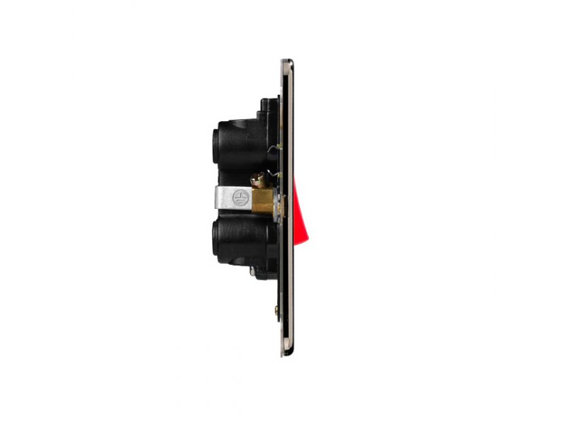 Slimline Screwless 45A D.P. Switch with Neon – Single Plate