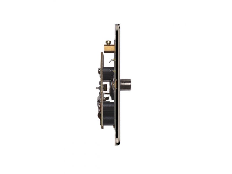 Slimline Screwless 1G Satellite Socket